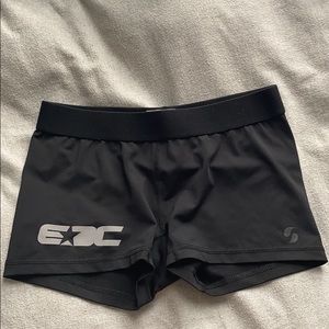 Black booty shorts!